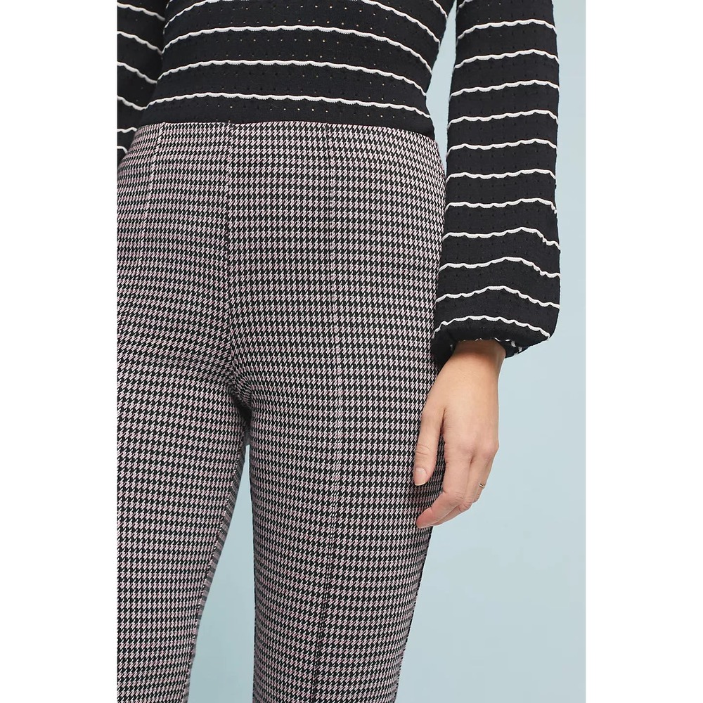 Anthropologie Eva Franco Houndstooth Flare Pants